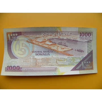 bankovka 1000 šilinků Somálsko 1990 - série D001