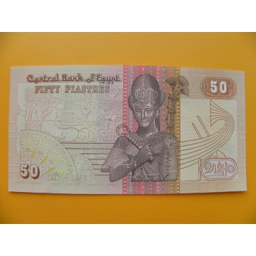 bankovka 50 egyptských piastrů /2000