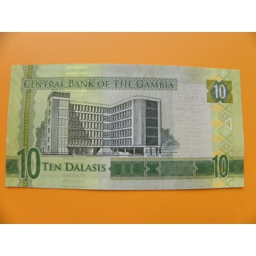 bankovka 10 gambijských dalasi /2015