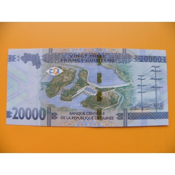 bankovka 20 000 franků Guiena/2018 