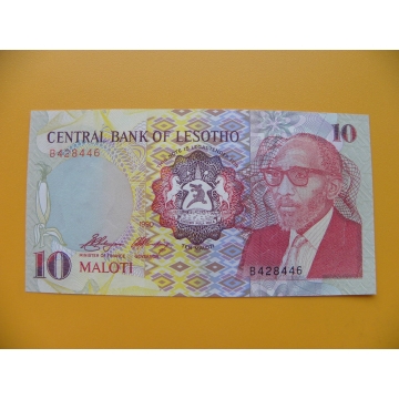 bankovka 10 lesothských maloti/1990 vvvvv