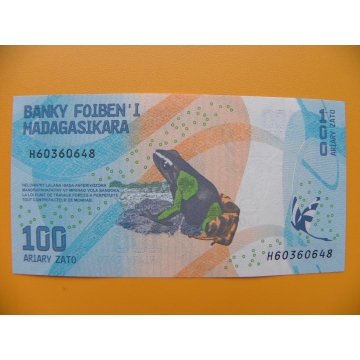 bankovka 100 madagarských ariarů/2017 rrr