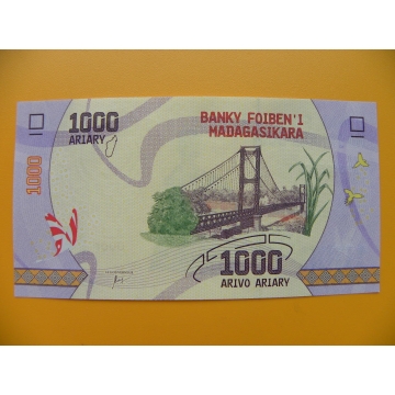bankovka 1000 madagarských ariarů/2017 rrreeewnnw