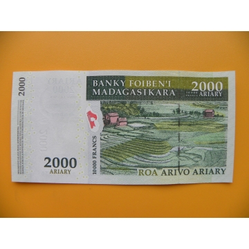 bankovka 2000 madagarských ariarů/2007 - výroční vvv