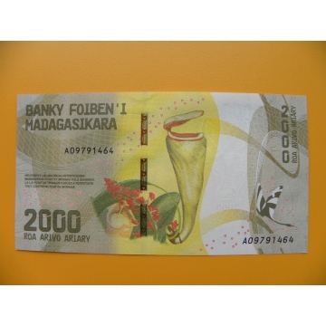bankovka 2000 madagarských ariarů/2017 -fret jjjjjjjjjjjj