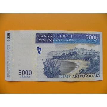 bankovka 5000 madagarských ariarů/2007 - výroční 