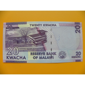 bankovka 20 malawijských kwacha/2014