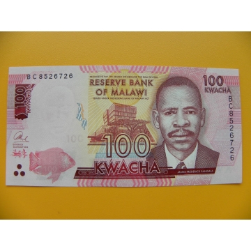 bankovka 100 malawijských kwacha/2016 dddd