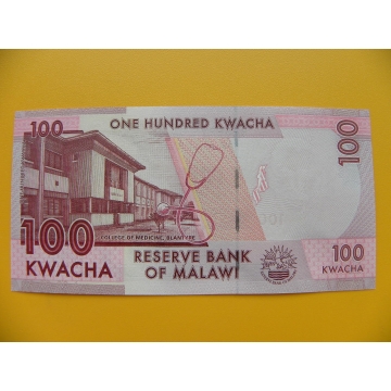 bankovka 100 malawijských kwacha/2016 dddd