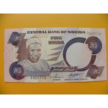 bankovka 5 nigerijských naira/2001-2002