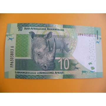 bankovka 10 jihoafrických randů/2013-2016