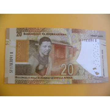bankovka 20 jihoafrických randů/2018