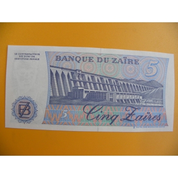 bankovka 5 zaire/1985
