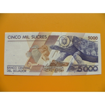 bankovka 5000 ekvádorských sucres/1999