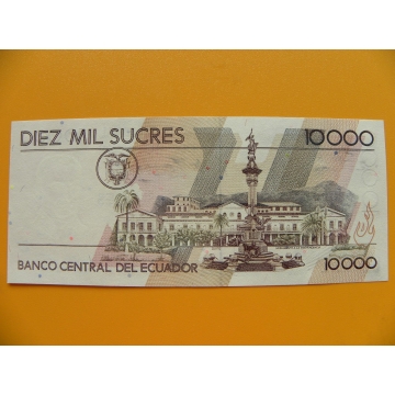 bankovka 10 000 ekvádorských sucres/1999
