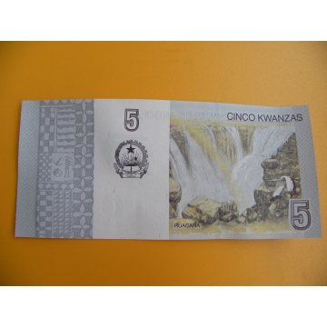 bankovka 5 angolských kwanzas/2012