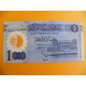 bankovka 1 libyjský  dinár/2019 - polymer
