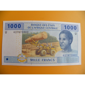 bankovka 1000 franků CFA/2002