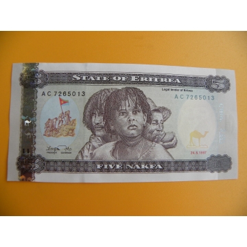 bankovka 5 eritrejských nakf/1997
