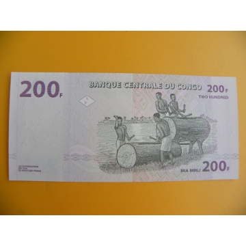 bankovka 200 konžských franků/2007