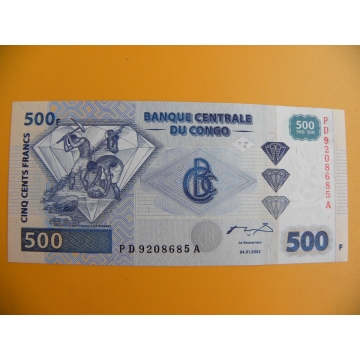 bankovka 500 konžských franků /2002