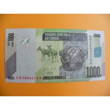 bankovka 1000 konžských franků/2013