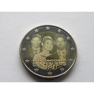 Euro mince LUCEMBURSKO 2012  královská svatba UNC 