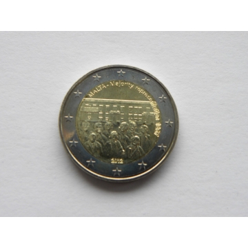 Euro mince MALTA Většinové zastoupení v roce 1887 UNC 2012