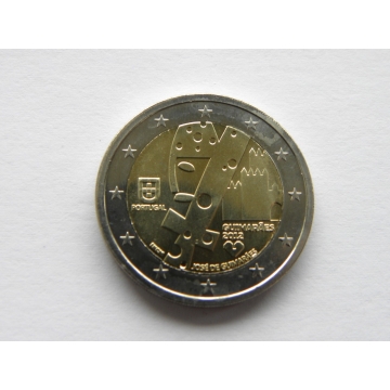Euro mince - PORTUGALSKO -Ustanovení města Guimarães evropským hlavním městem kultury UNC 2012