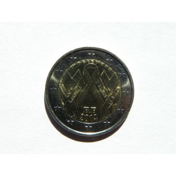 2 euro mince sběratelské Francie 2014 UNC - Boj proti AIDS