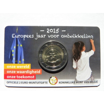 2 euro mince sběratelské Belgie 2015 - Evropský rok vývoje  UNC