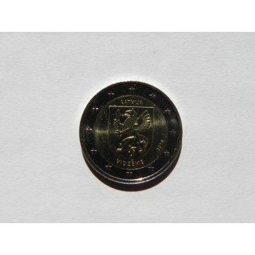 2 euro mince sběratelské Lotyško 2016 - Vidzeme - UNC