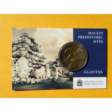 2 euro mince sběratelské Malta 2016 - Ggantija - karta 
