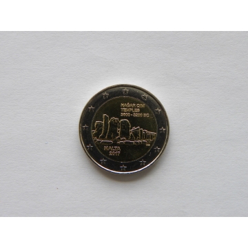 2 euro mince sběratelské Malta 2017 -Hagar Qim - UNC