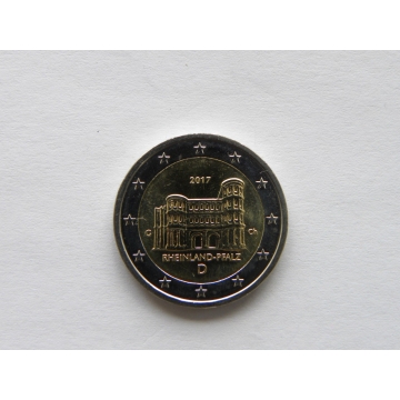 2 euro mince sběratelské Německo 2017 - 1 ks - Porta Nigra - UNC