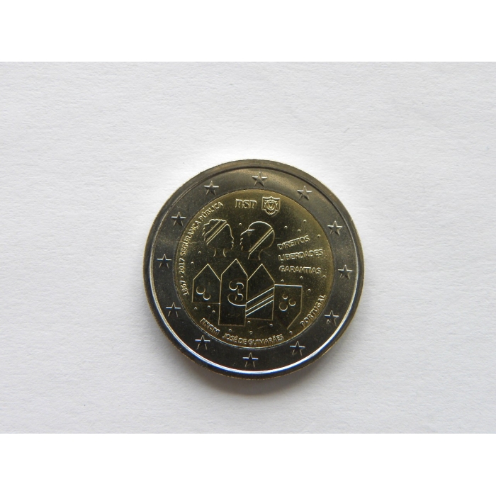 2 euro mince sběratelské Portugalsko 2017 - Veřejná bezpečnost - UNC