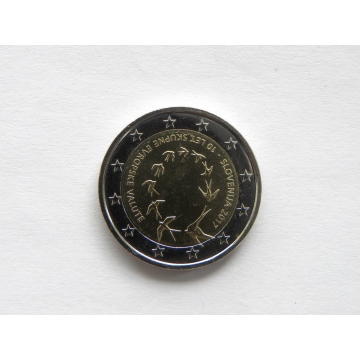 2 euro mince sběratelské Slovinsko 2017 - 10 let Eura - UNC