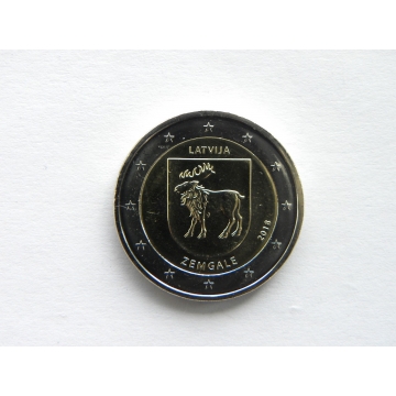 2 euro mince sběratelské Lotyšsko 2018 - Zemgale - UNC