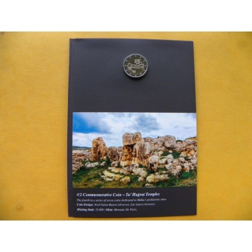 2 euro mince sběratelské Malta 2019 -Hagrat BU F