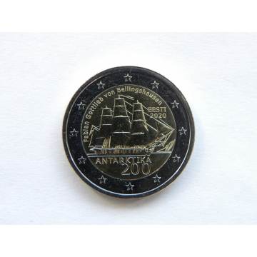 2 euro mince sběratelské Estonsko 2020 -Antarktida - UNC