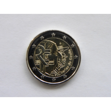2 euro mince sběratelské Francie 2020 - Gaulle - UNC