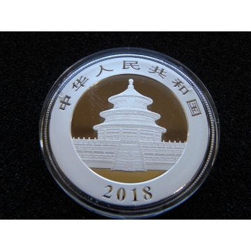 Stříbrná mince China Panda - 30g - 2018