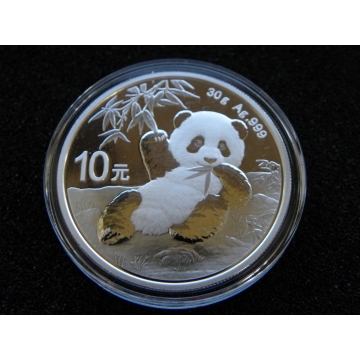 Stříbrná mince China Panda - 30g - 2020