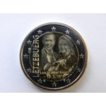 2 euro mince sběratelské Lucembursko 2020 - Narození knížete Karla Lucemburského - UNC - Foto