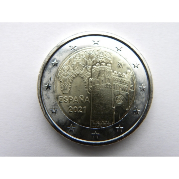 2 euro mince sběratelské Španělsko 2021 - Toledo- UNC