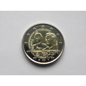 2 euro mince sběratelské Lucembursko 2021 - Jean reliéf - UNC