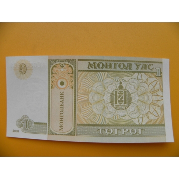 bankovka 1 mongolský tugrik/2008