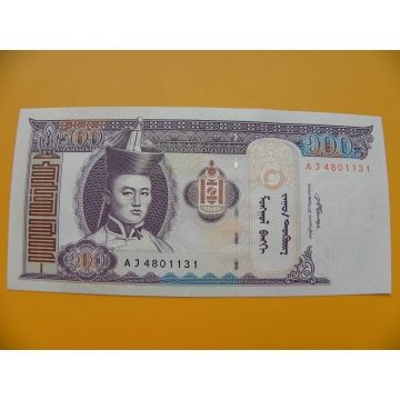 bankovka 100 mongolských tugriků/2008