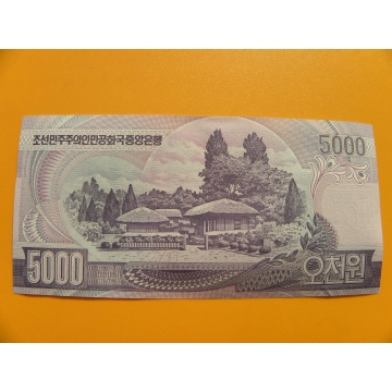 bankovka  5000 wonů Severní Korea  2005