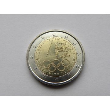 2 euro mince sběratelské Portugalsko 2021 - Olympiáda - UNC